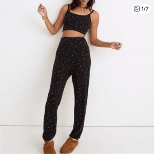 Madewell Waffle bralette and joggers